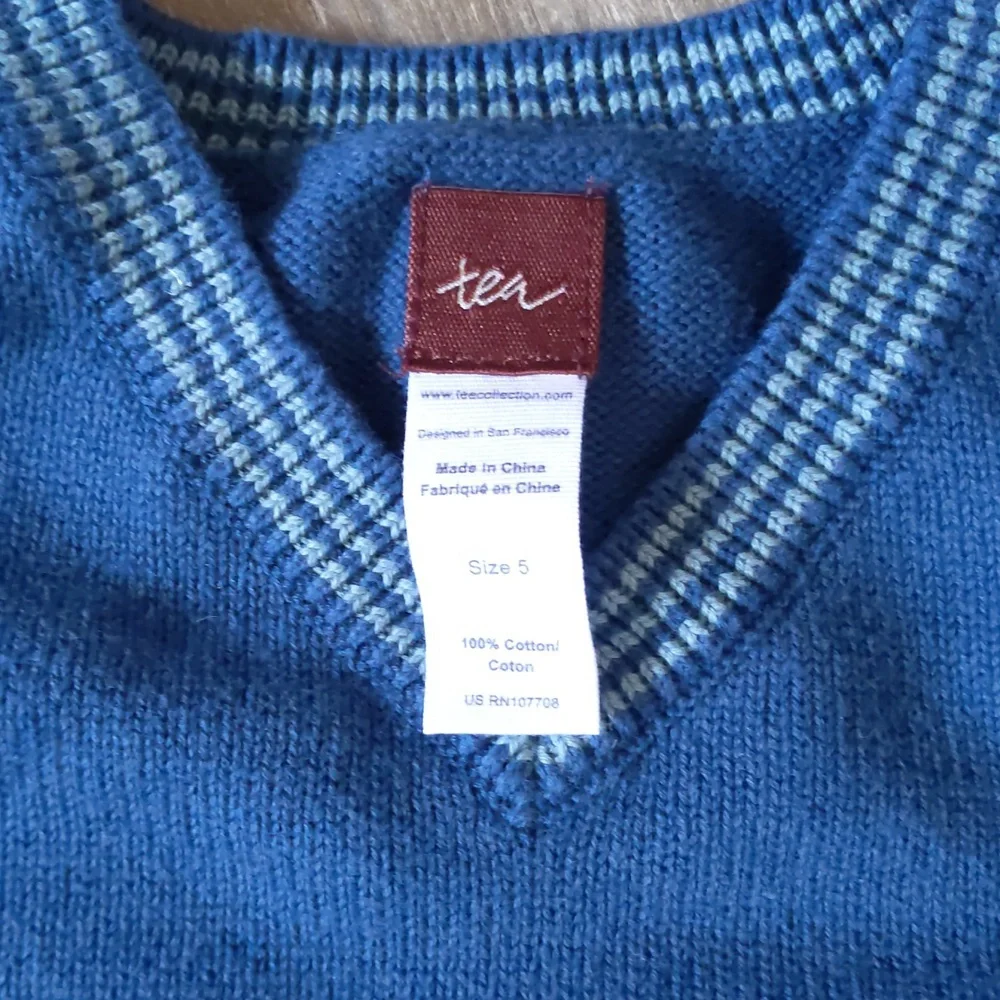 Size 5 Tea Collection cotton knit vest